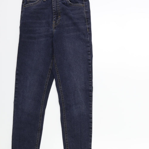 Topshop Womens Blue  Denim Skinny Jeans Size 25 in L30 in
