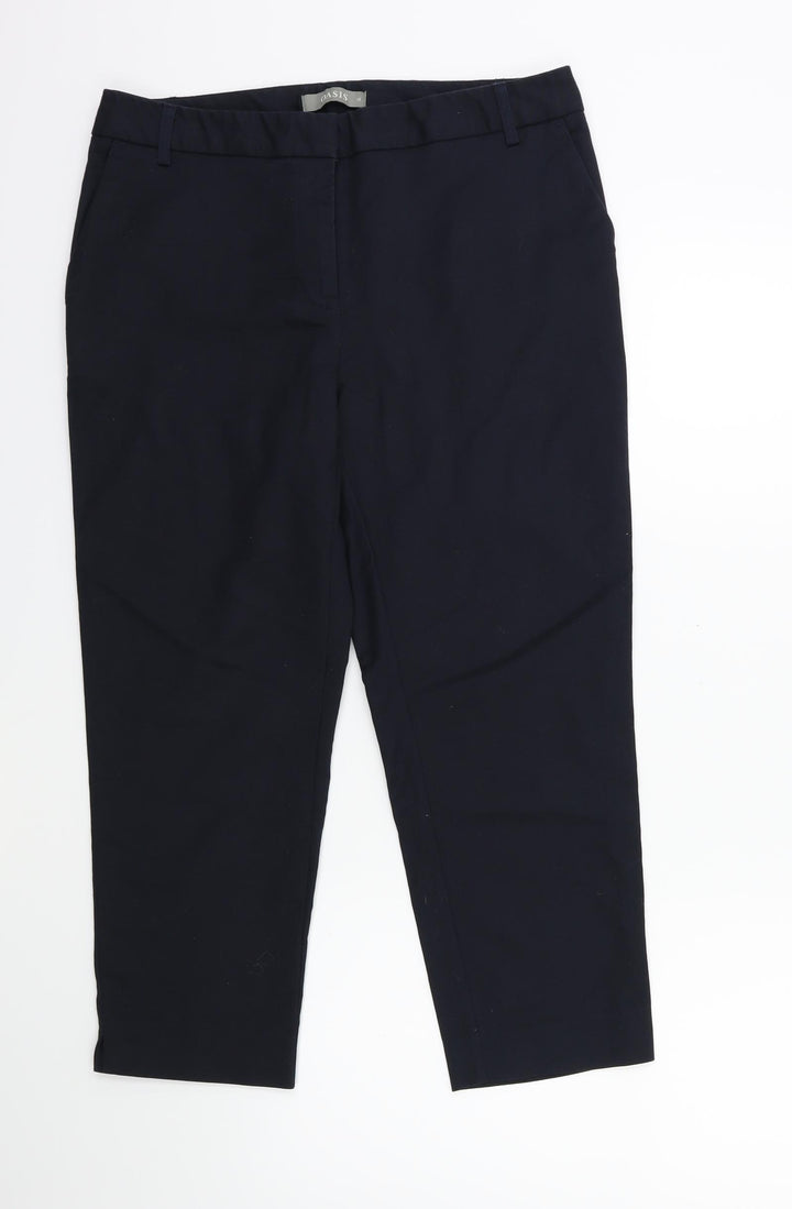 Oasis Womens Blue Trousers Size 12 L23 in