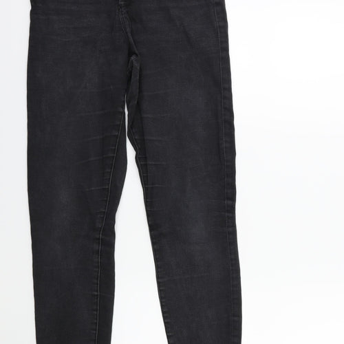 Denim & Co. Womens Grey  Denim Skinny Jeans Size 12 L28 in