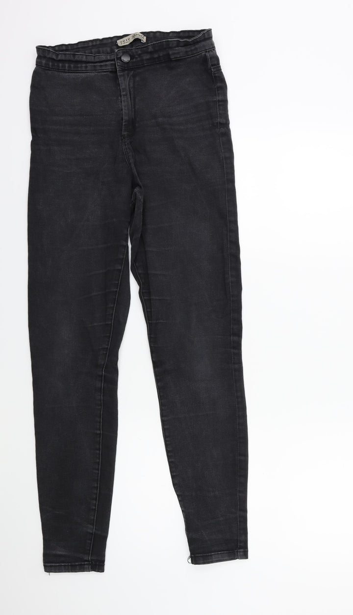 Denim & Co. Womens Grey  Denim Skinny Jeans Size 12 L28 in