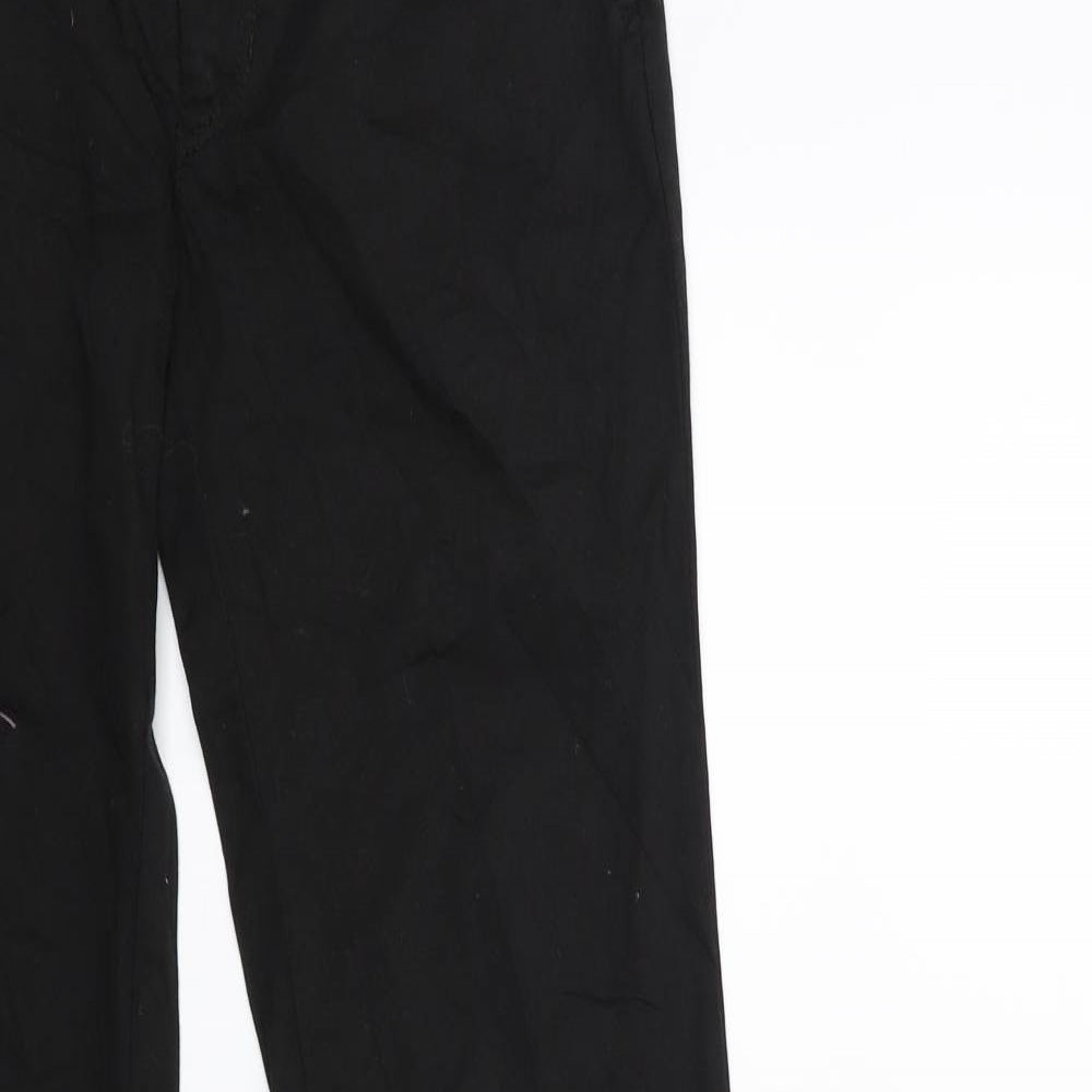 Preworn Womens Black   Trousers  Size 28 in L29 in