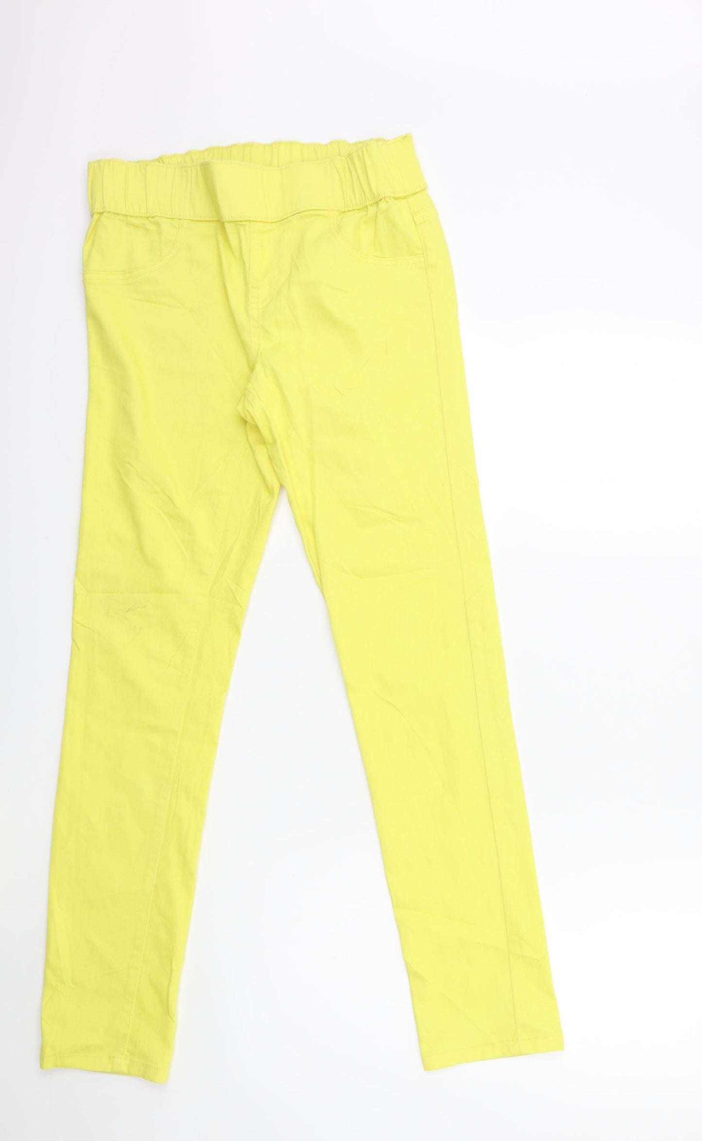 ESMARA Womens Yellow  Denim Jegging Jeans Size 14 L29 in