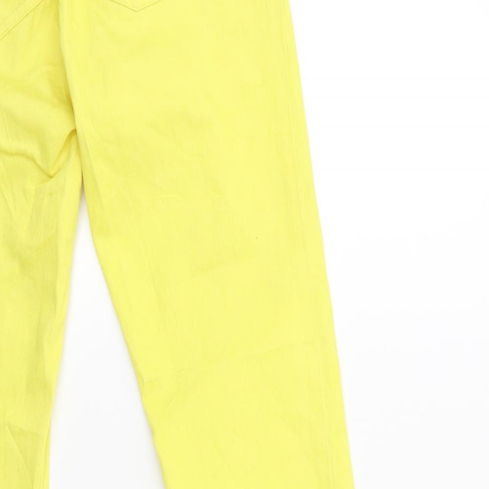 ESMARA Womens Yellow  Denim Jegging Jeans Size 14 L29 in