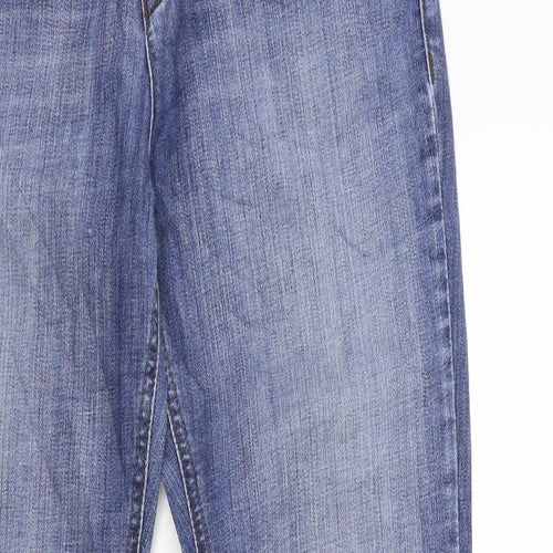 GIN TONIC Womens Blue  Denim Flared Jeans Size 38 in L32 in