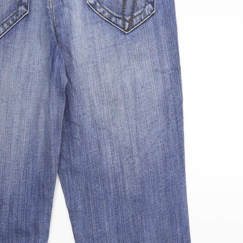 GIN TONIC Womens Blue  Denim Flared Jeans Size 38 in L32 in