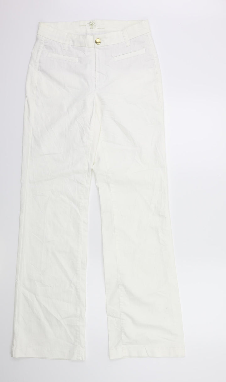 Cambio Womens White Denim Jeans Size 12 L34 in
