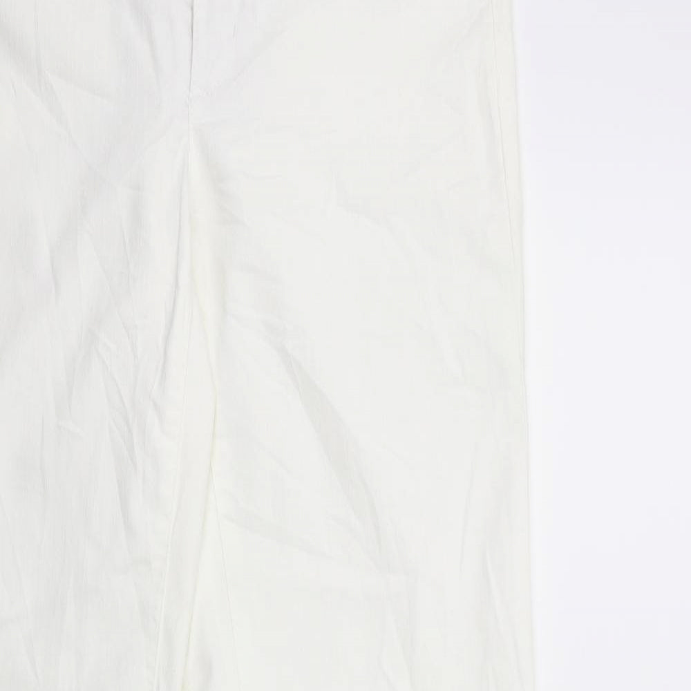 Cambio Womens White  Denim  Jeans Size 12 L34 in