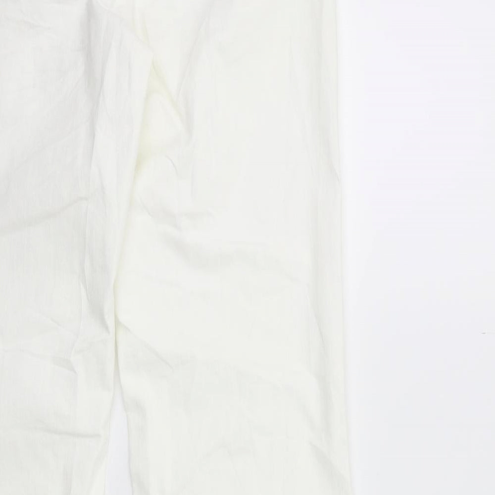 Cambio Womens White  Denim  Jeans Size 12 L34 in