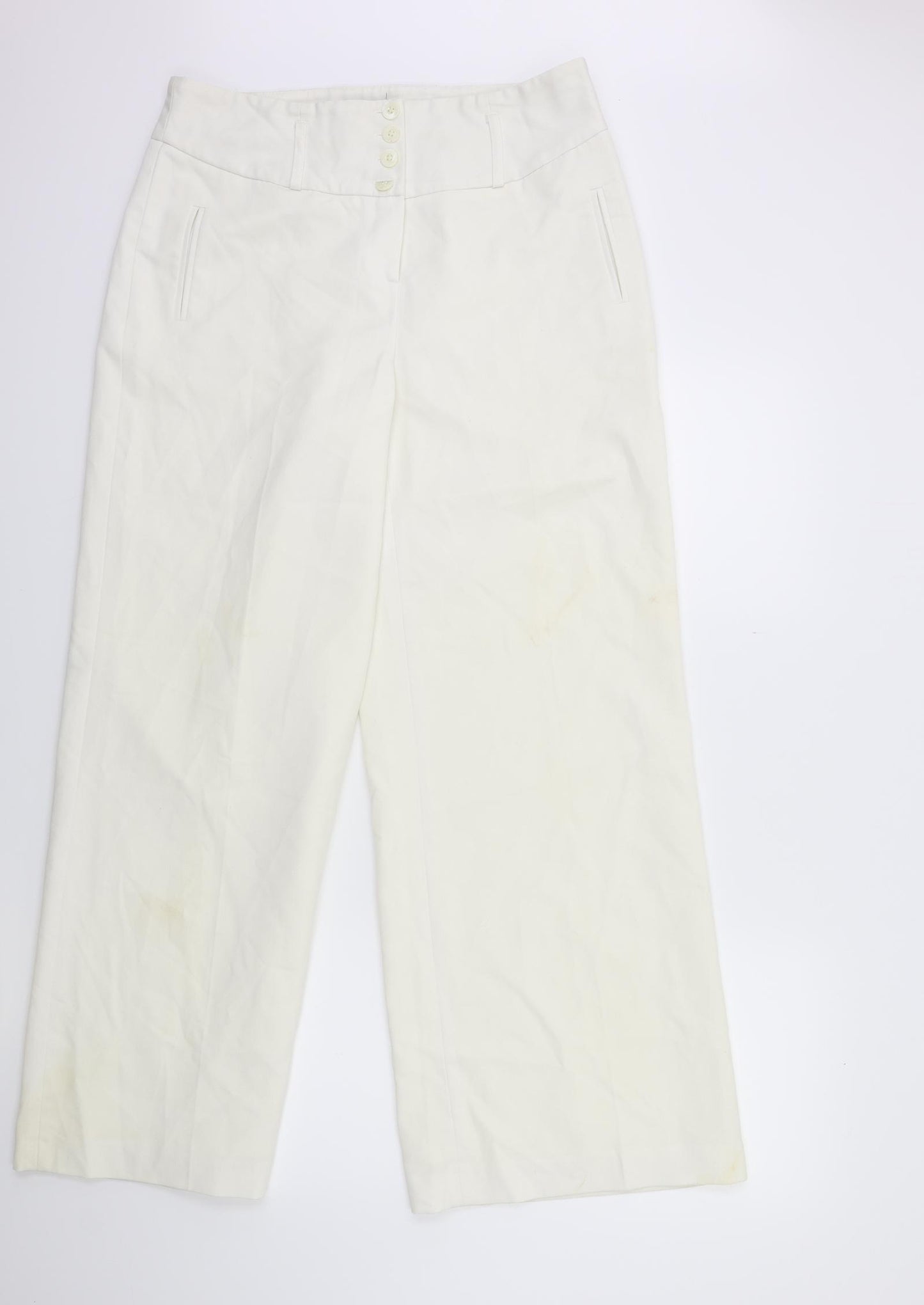 Principles Womens White   Trousers  Size 14 L31 in
