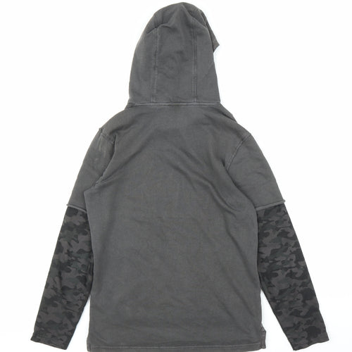 George Boys Green Camouflage  Pullover Hoodie Size 11-12 Years