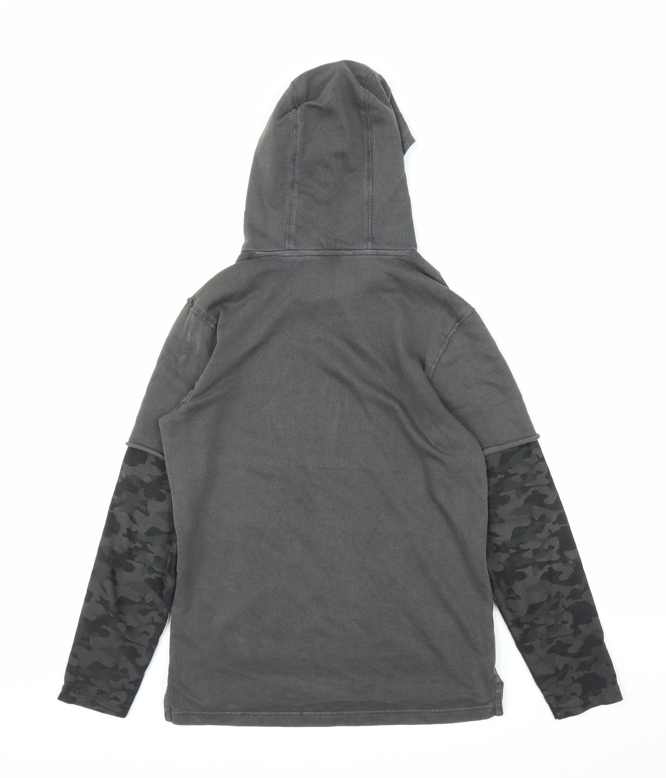 George Boys Green Camouflage  Pullover Hoodie Size 11-12 Years
