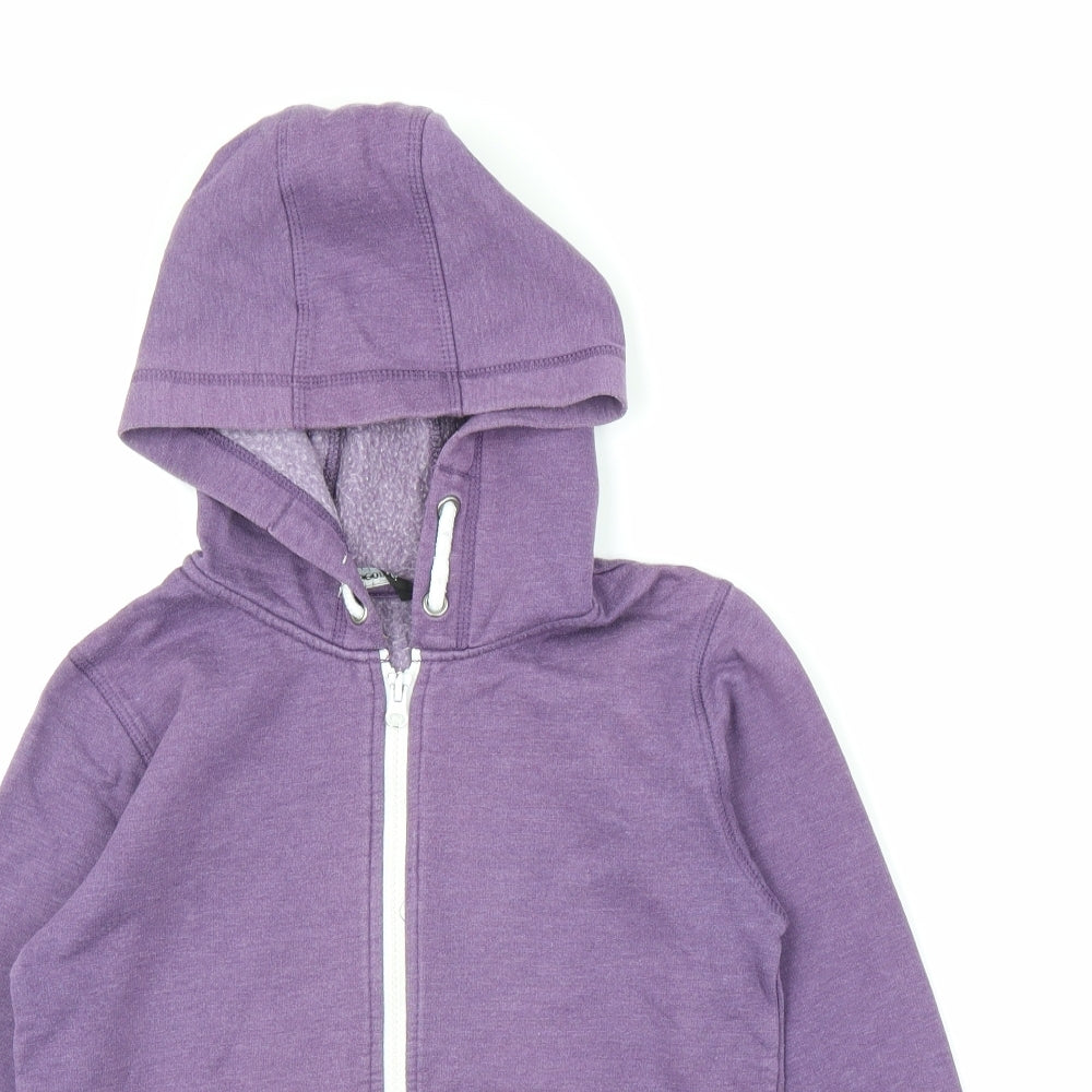 George Boys Purple   Full Zip Hoodie Size 8-9 Years