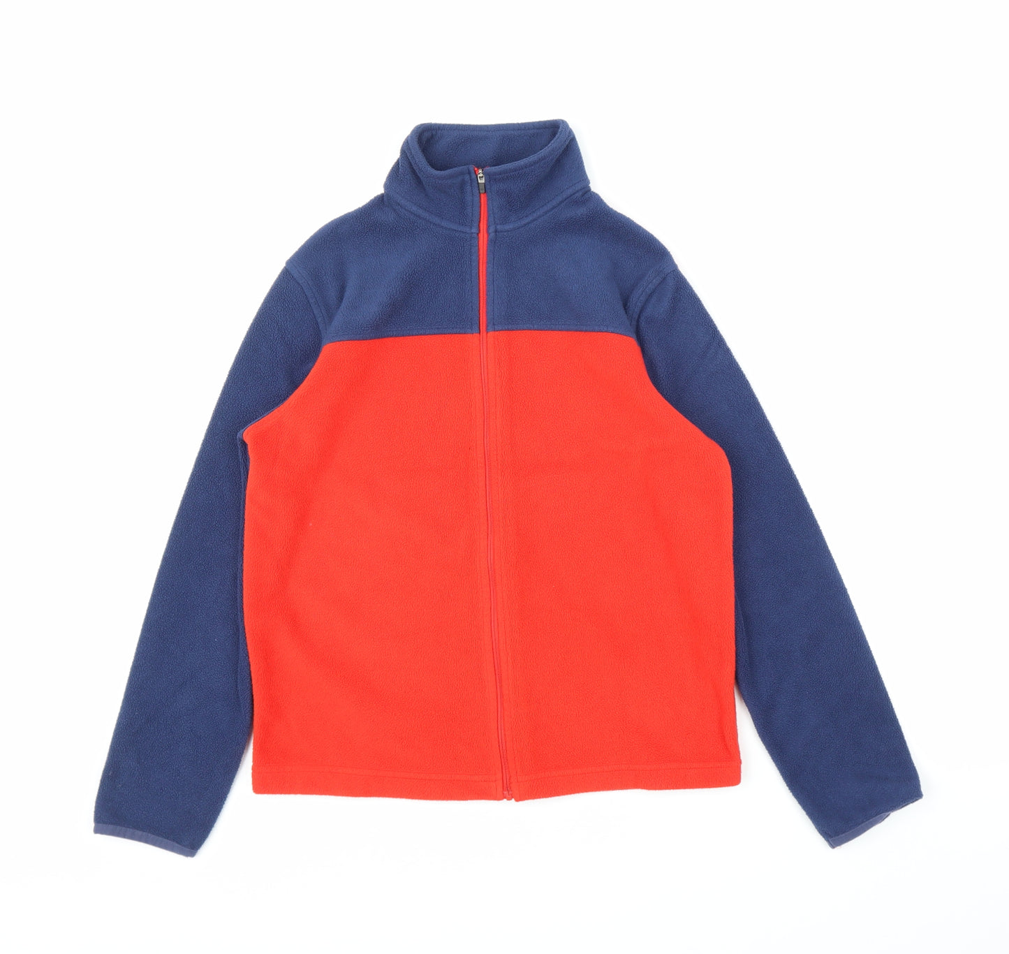 M&S Boys Red  Fleece Full Zip Jumper Size 11 Years
