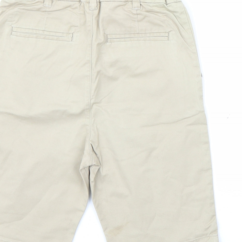M&S Boys Beige   Bermuda Shorts Size 11 Years