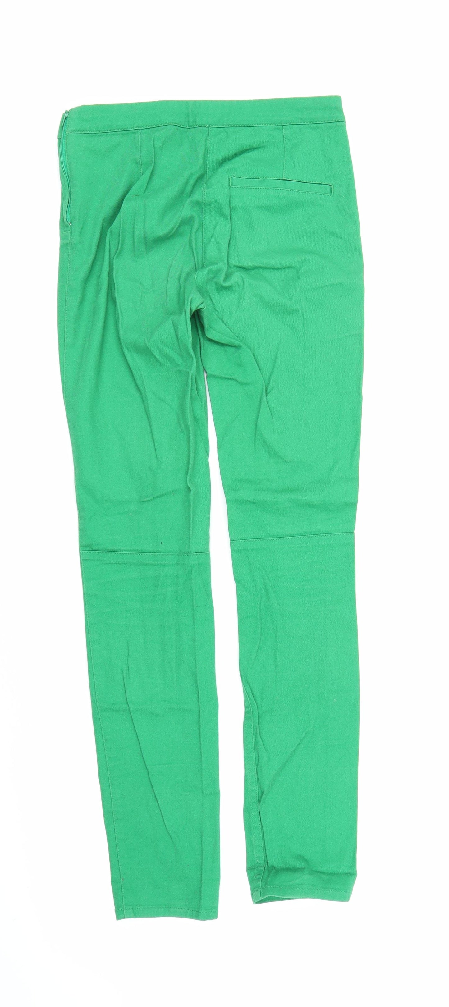 H&M Womens Green   Jegging Jeans Size 6 L26 in