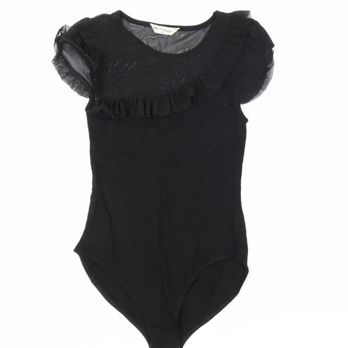 Miss Selfridge Womens Black   Leotard One-Piece Size 8