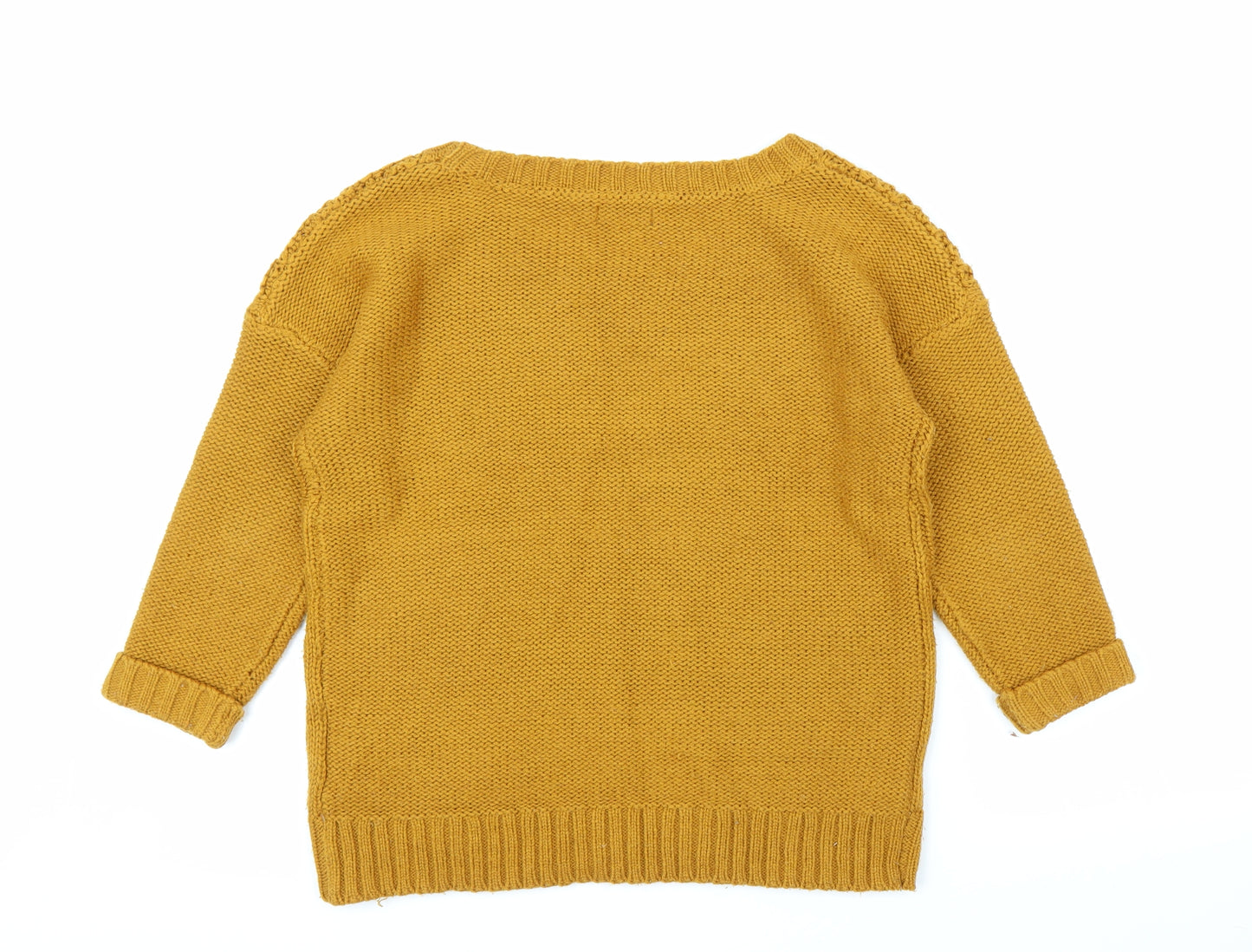 Yessica Womens Yellow   Pullover Jumper Size S