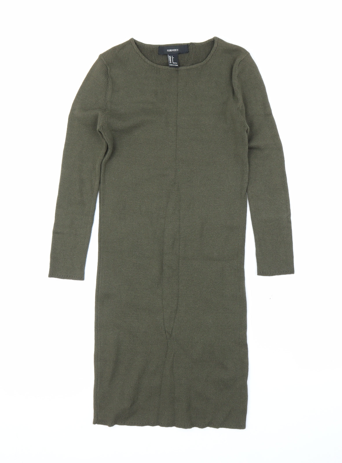 FOREVER 21 Womens Green   Jumper Dress  Size S