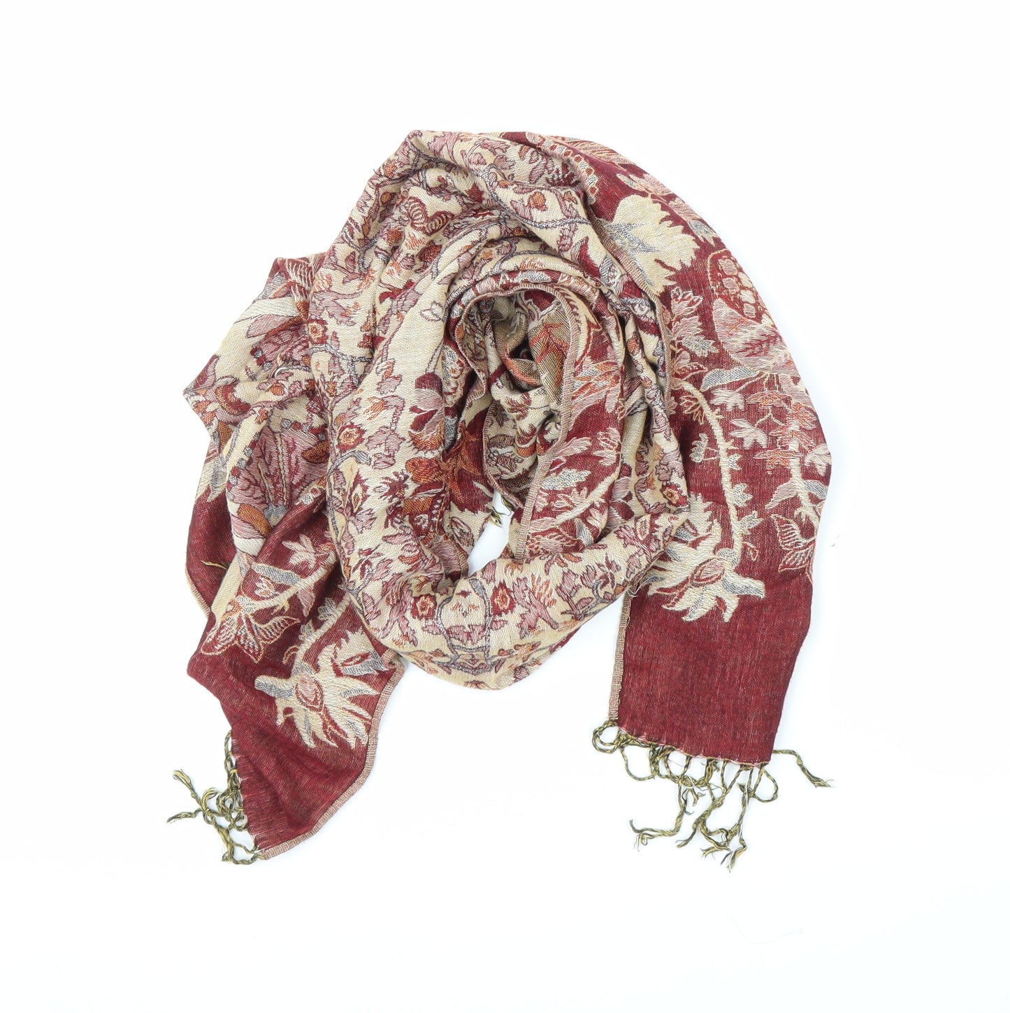 Preworn Womens Purple Floral   Shawl/Wrap