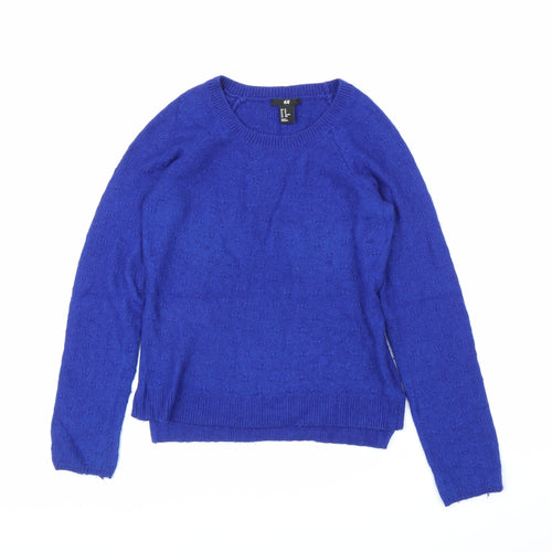 H&M Womens Blue   Pullover Jumper Size XS
