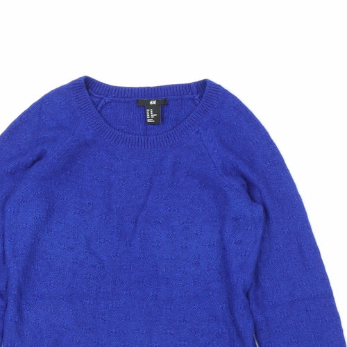 H&M Womens Blue   Pullover Jumper Size XS