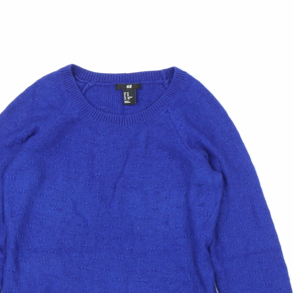 H&M Womens Blue   Pullover Jumper Size XS