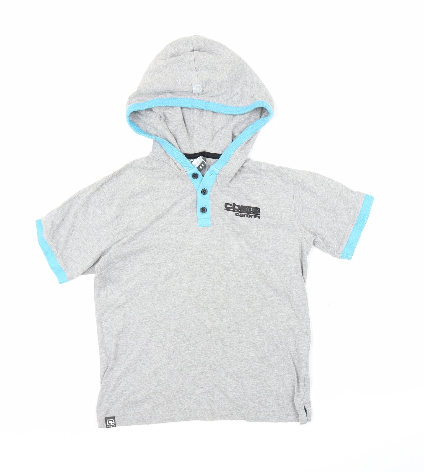 Carbini Boys Grey   Pullover Hoodie Size 8-9 Years