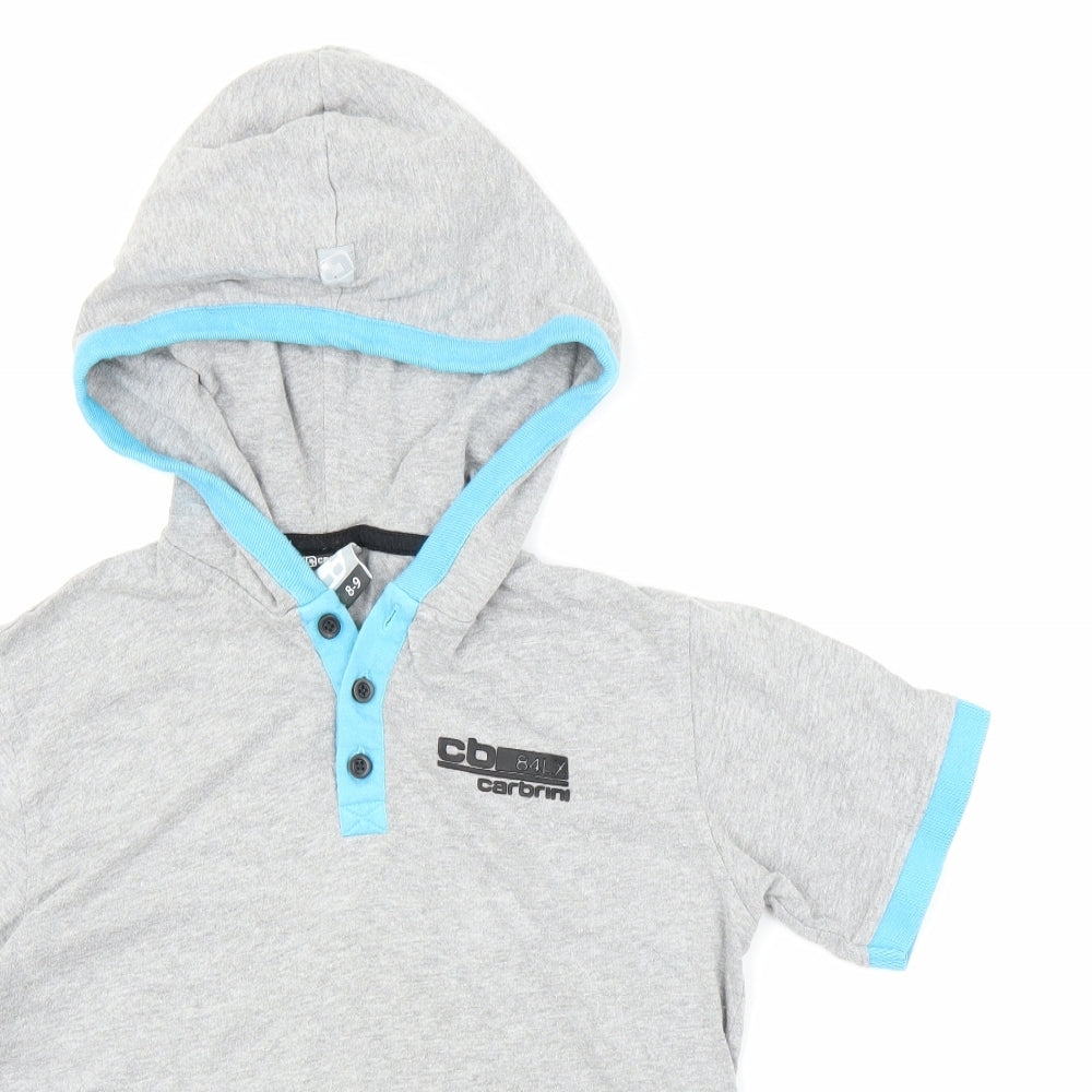 Carbini Boys Grey   Pullover Hoodie Size 8-9 Years