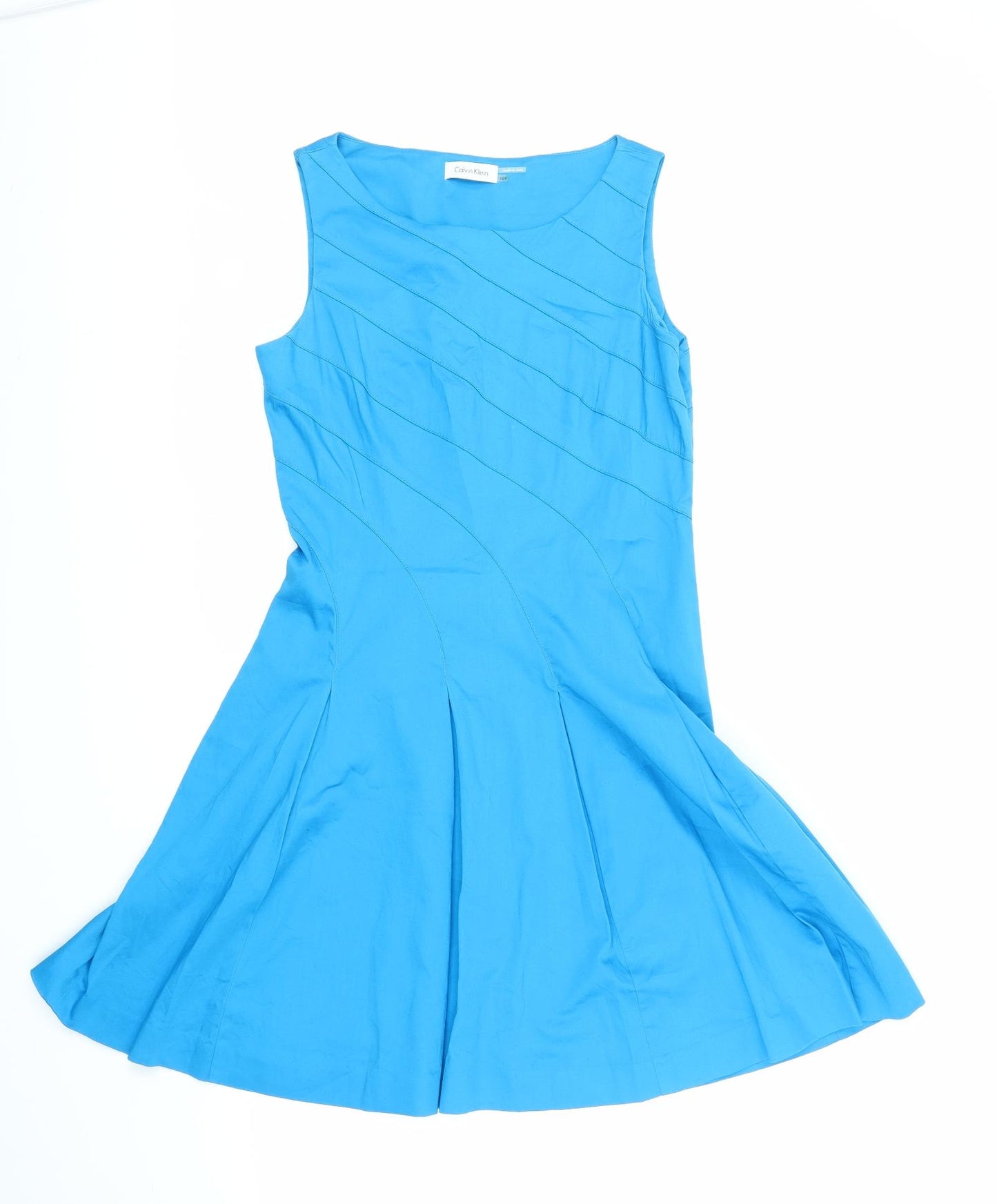 Calvin Klein Womens Blue   Fit & Flare  Size 10