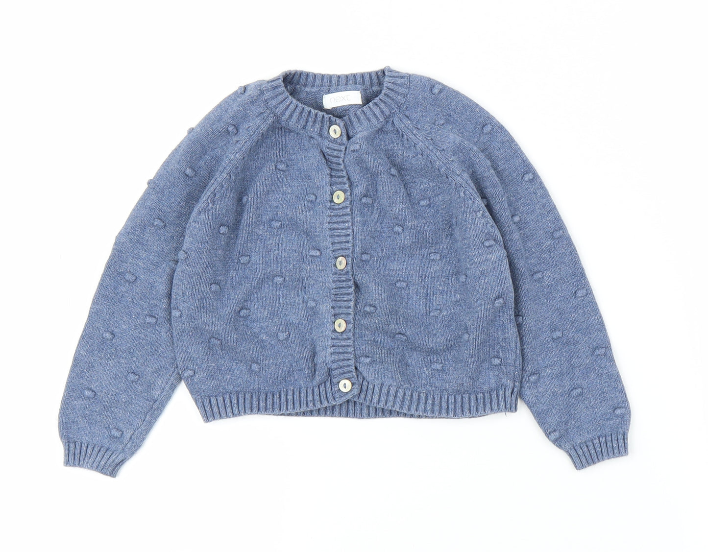NEXT Girls Blue   Cardigan Jumper Size 2-3 Years