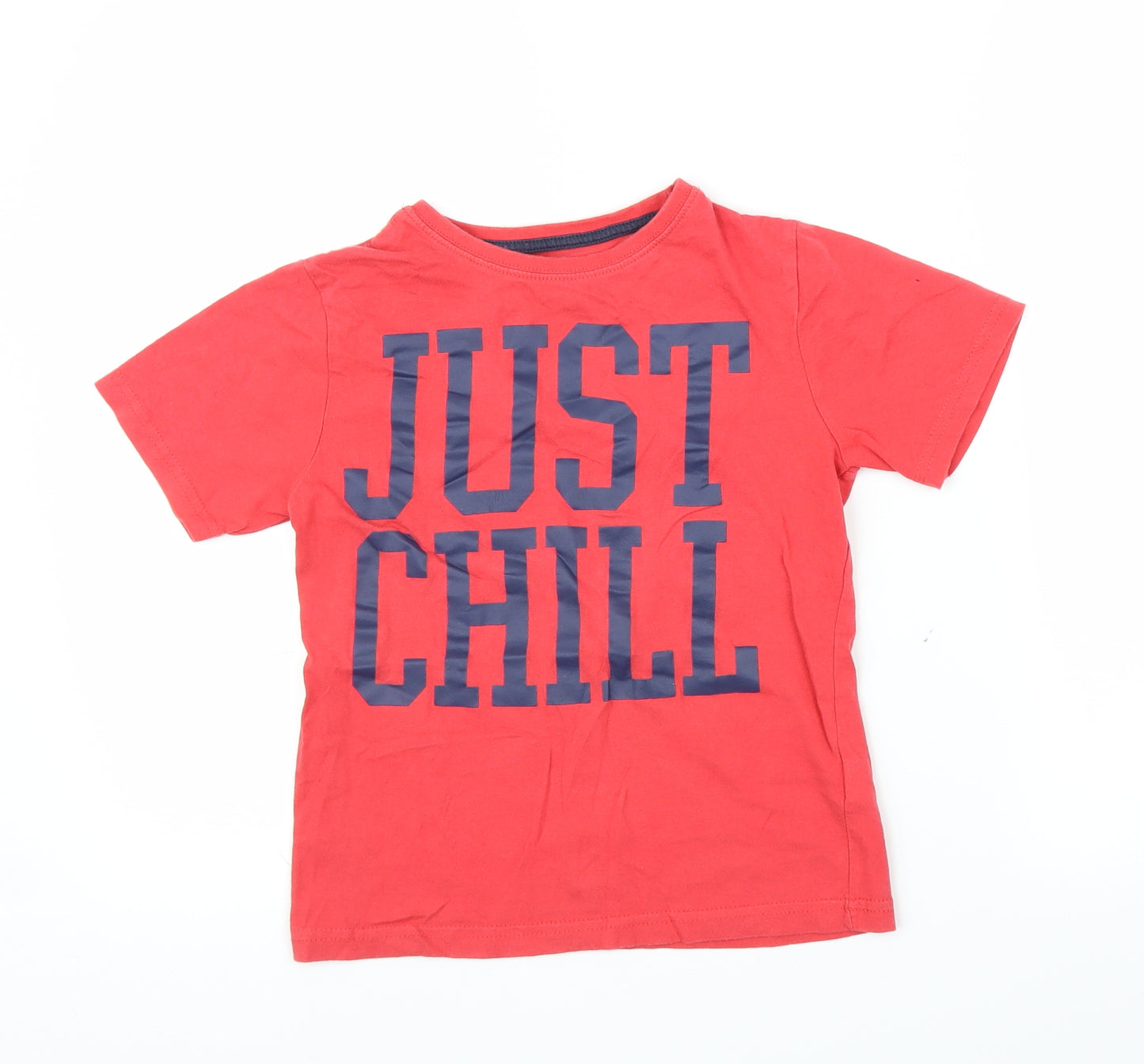 Primark Boys Red   Basic T-Shirt Size 8-9 Years