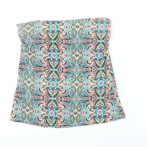 Matalan Womens Multicoloured Paisley  Cropped Blouse Size 14