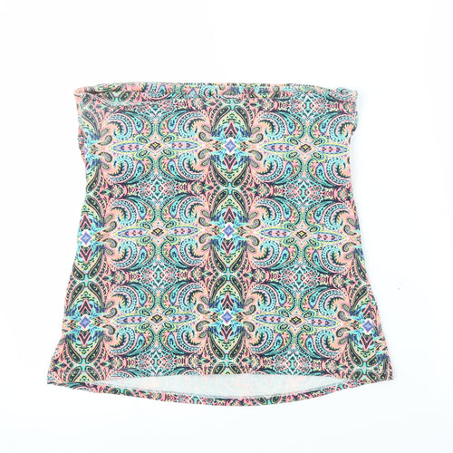 Matalan Womens Multicoloured Paisley  Cropped Blouse Size 14