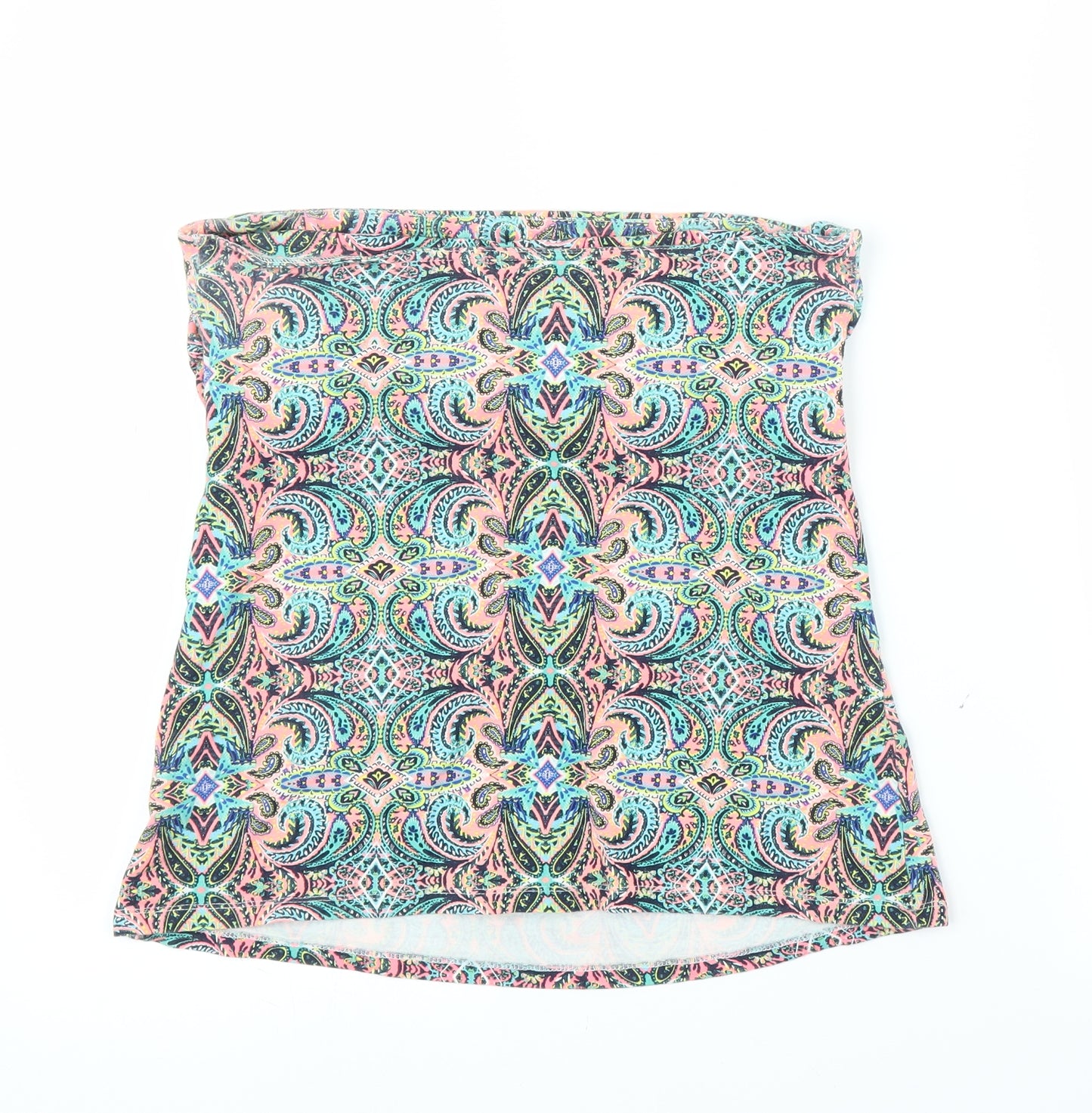 Matalan Womens Multicoloured Paisley  Cropped Blouse Size 14