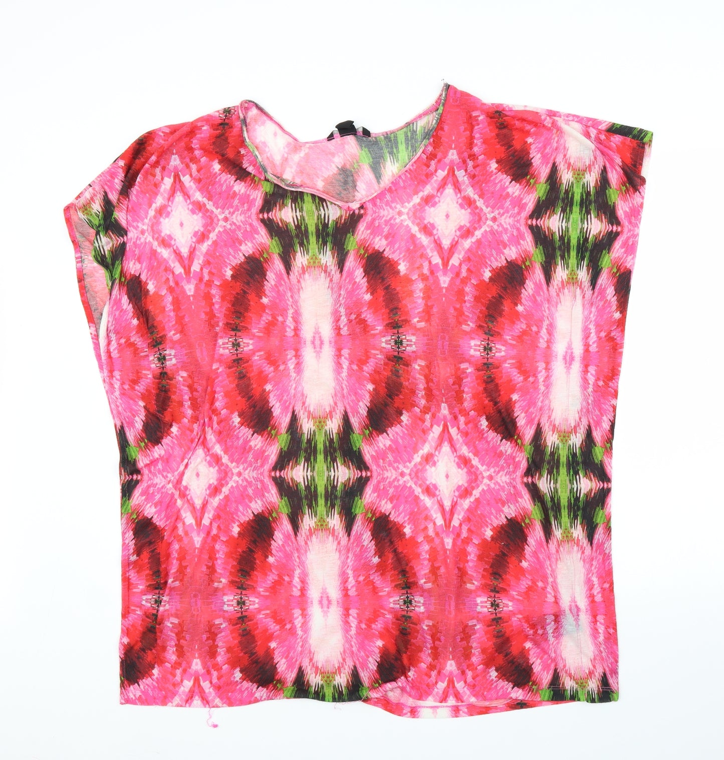H&M Womens Pink   Basic Blouse Size M  - Tie dye
