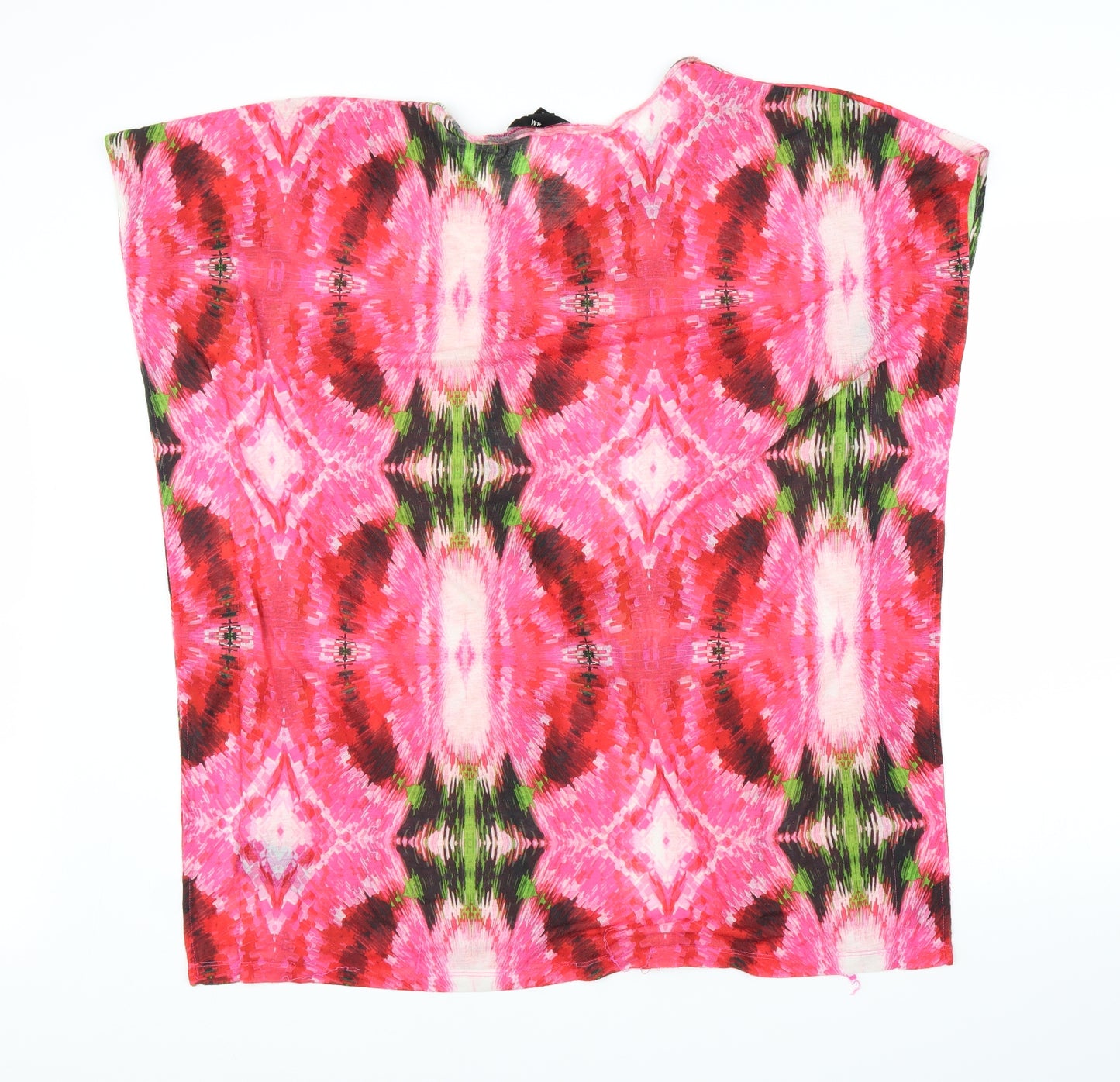 H&M Womens Pink   Basic Blouse Size M  - Tie dye