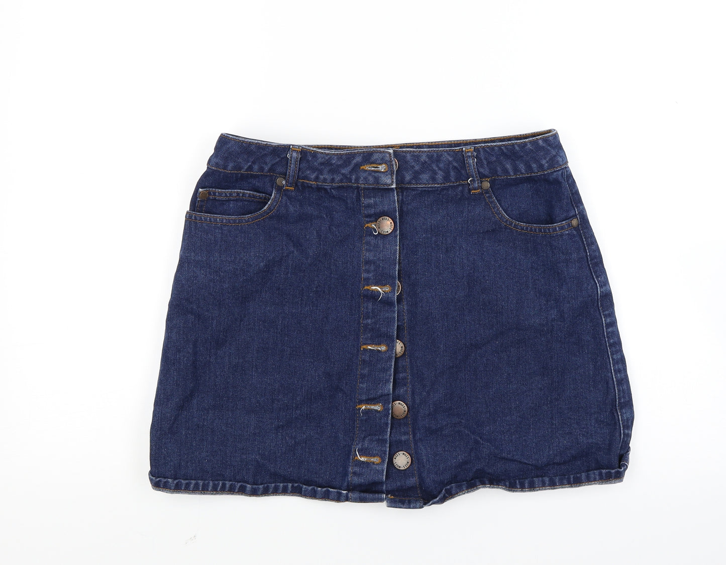 Miss Selfridge Womens Blue  Denim Mini Skirt Size 12