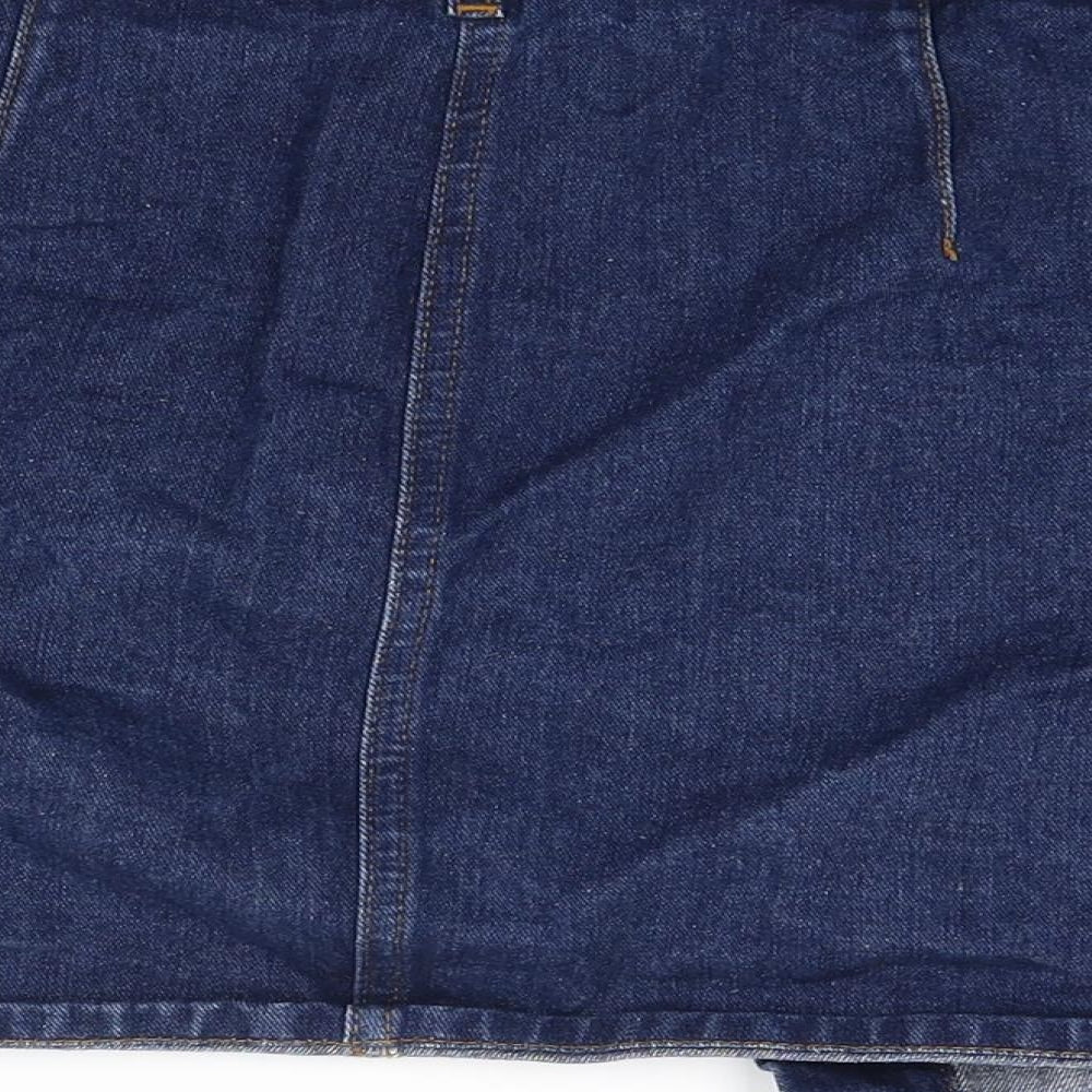 Miss Selfridge Womens Blue  Denim Mini Skirt Size 12