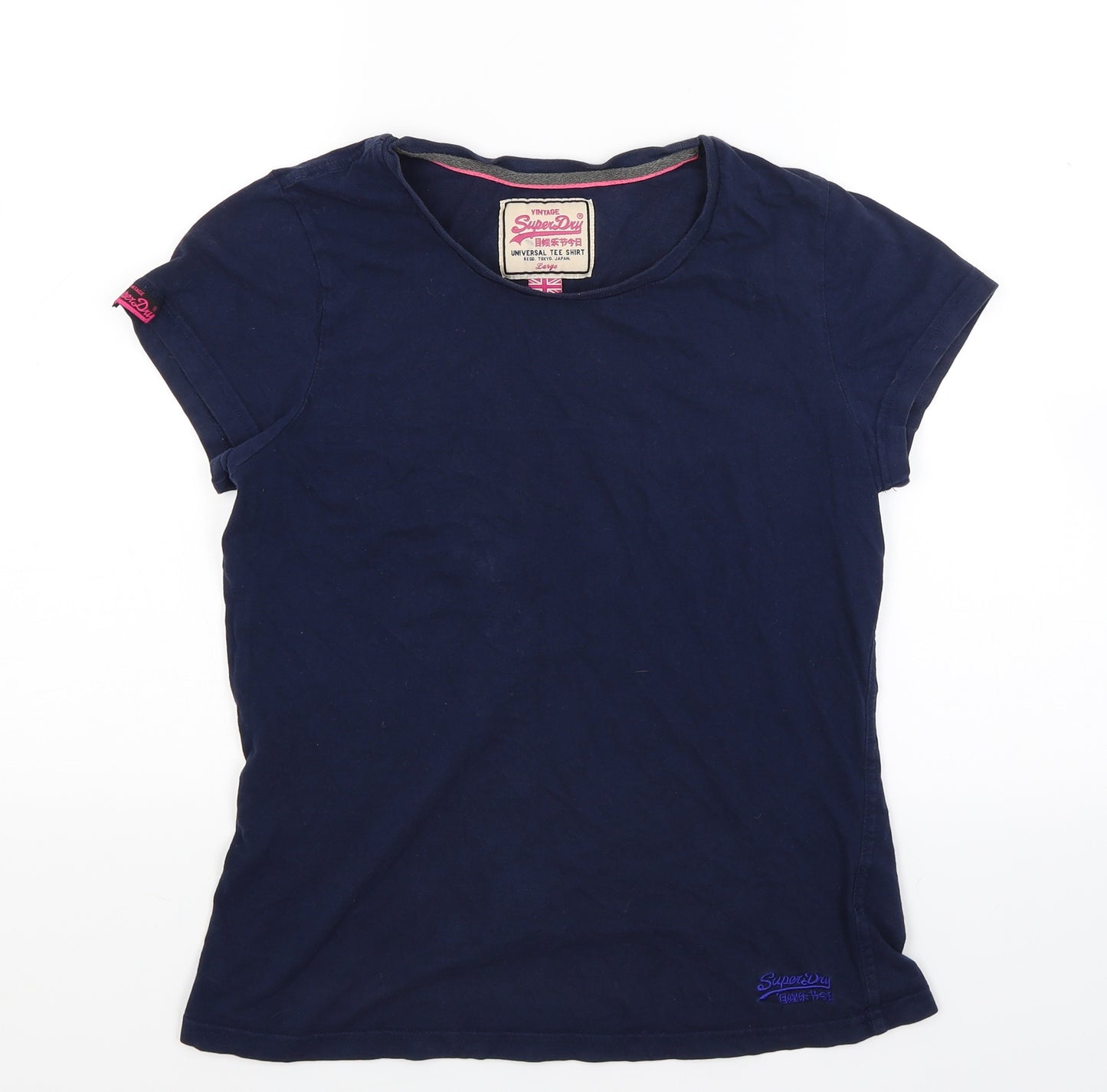 Superdry Womens Blue   Basic T-Shirt Size L