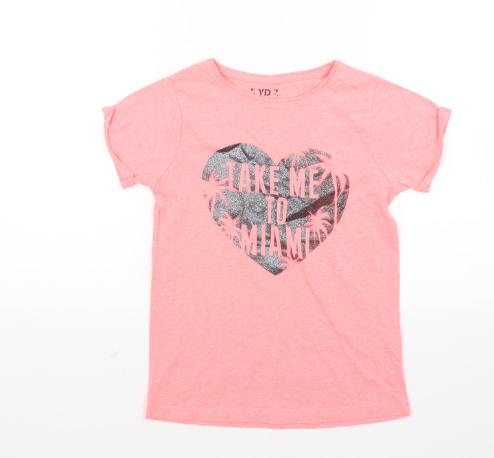 Young Dimension Girls Orange   Basic T-Shirt Size 10 Years  - Miami
