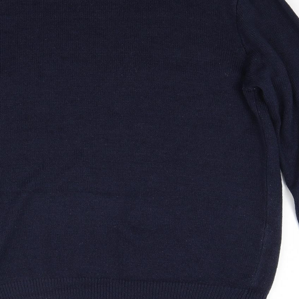 F&F Mens Blue  Knit Pullover Jumper Size M  - Christmas jumper