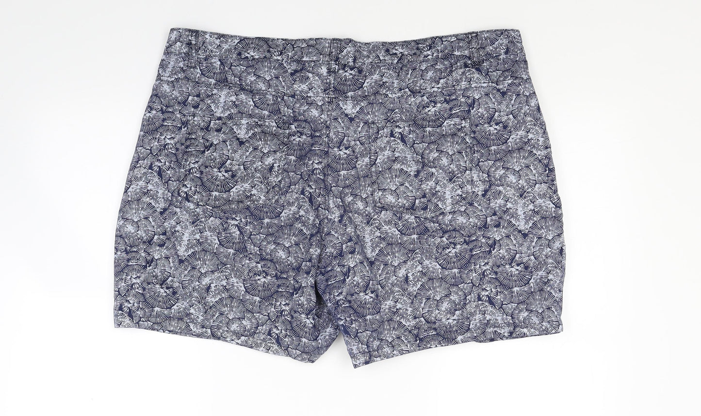 Mountain Warehouse Womens Blue Floral  Chino Shorts Size 16