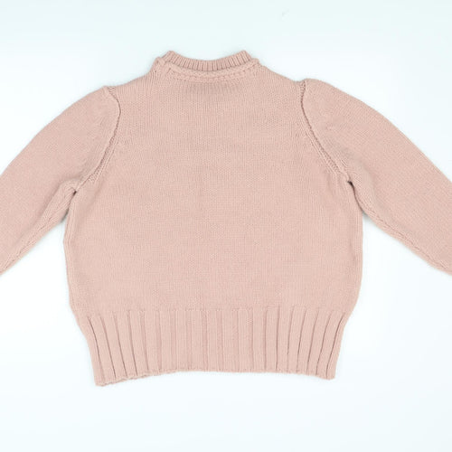 NEXT Womens Pink  Knit Pullover Jumper Size M