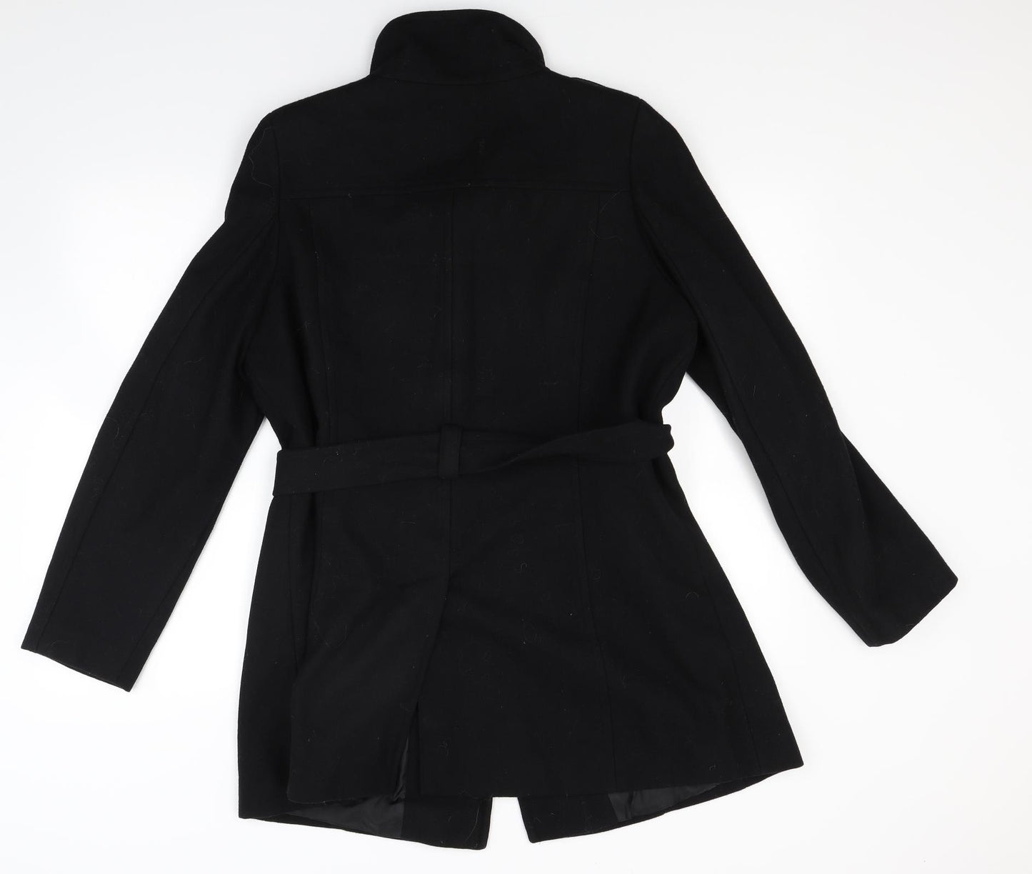 Dorothy Perkins Womens Black   Overcoat Coat Size 16