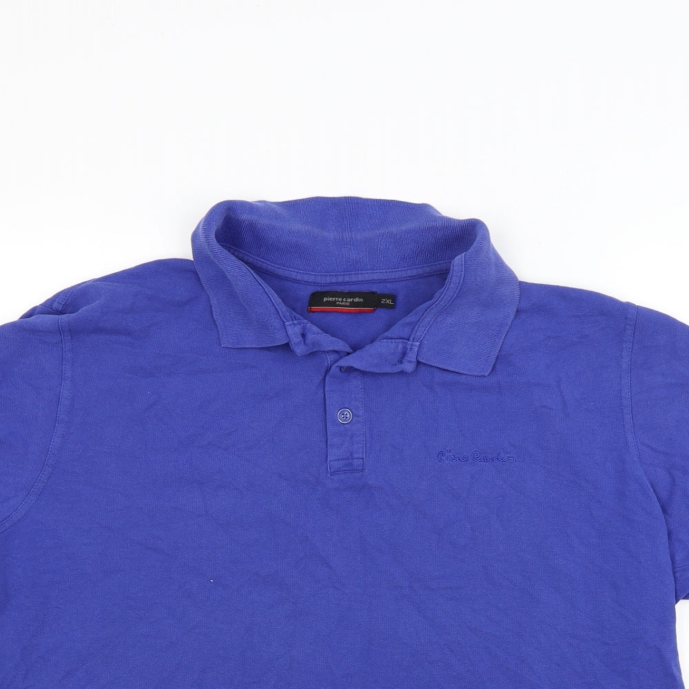 Pierre Cardin Mens Blue    Polo Size 2XL