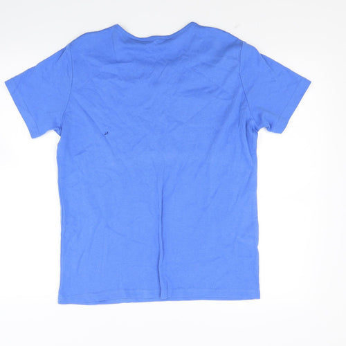 Isle Womens Blue  Jersey Basic T-Shirt Size 16