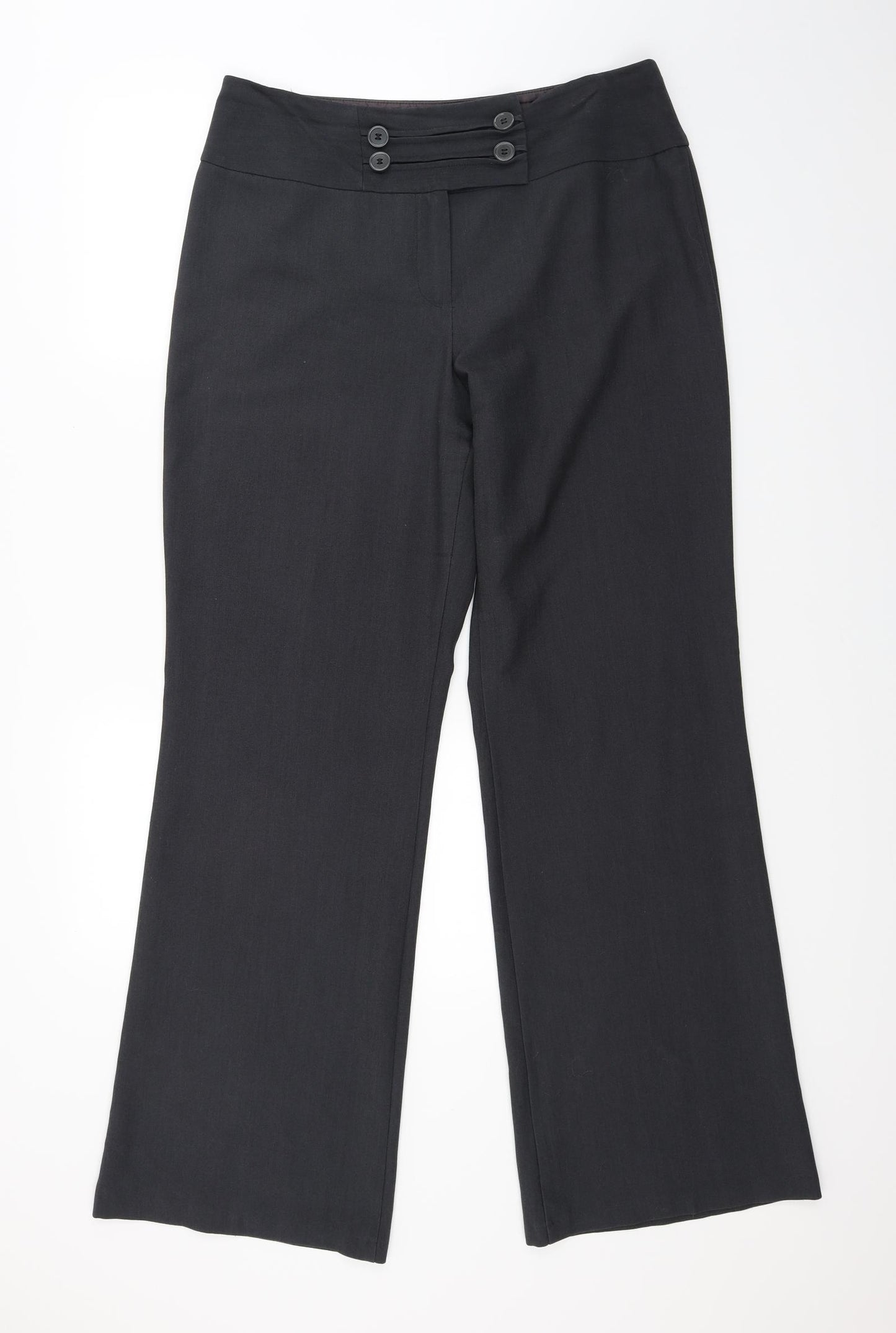 Marks and Spencer Womens Grey   Trousers  Size 14 L31 in