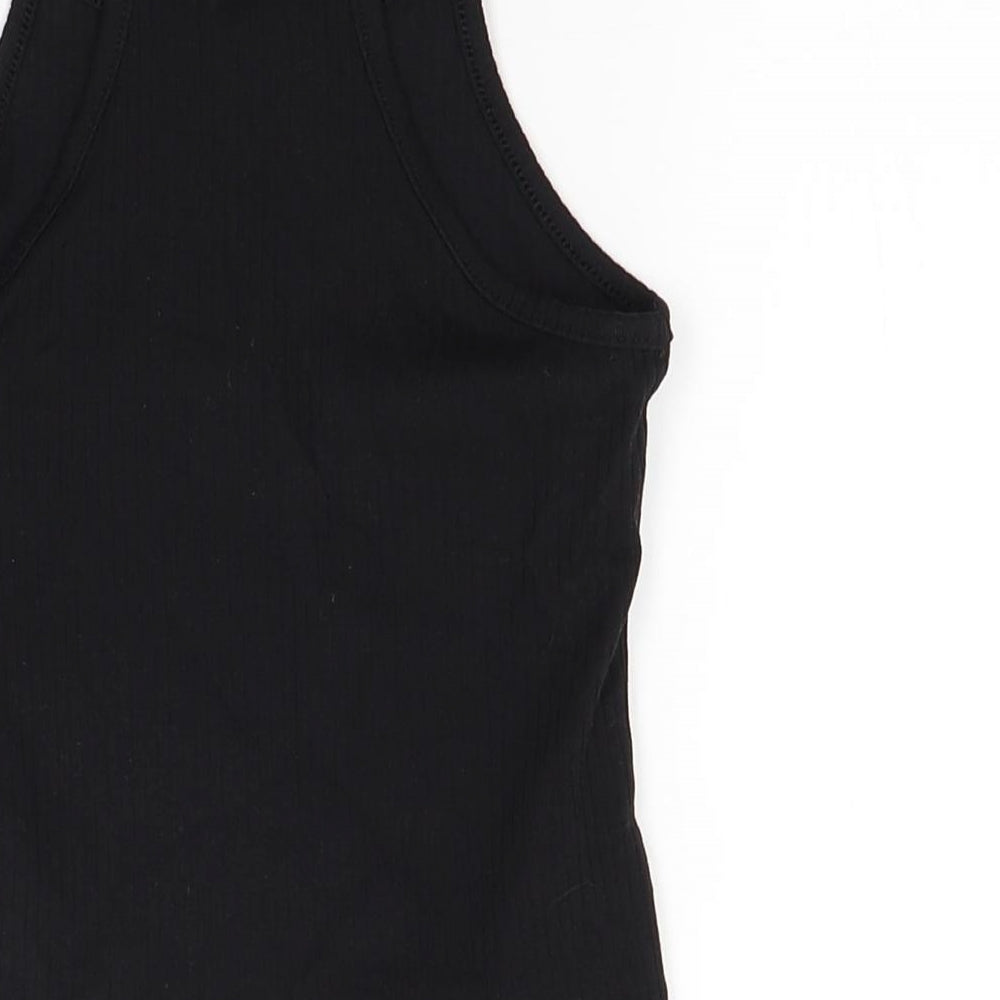 H&M Girls Black   Cropped Tank Size 8-9 Years  - Cropped