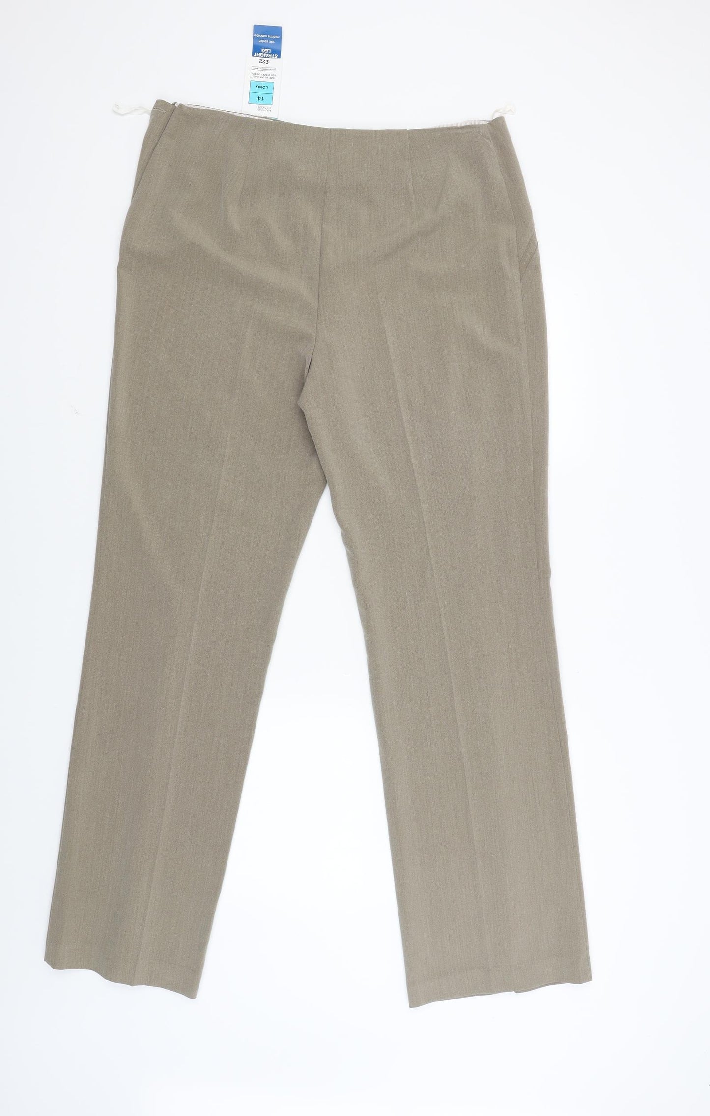 Marks and Spencer Womens Brown   Trousers  Size 14 L31 in