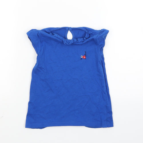 TU Girls Blue  Jersey Basic Tank Size 2 Years